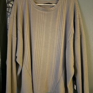 Simply Vera Vera Wang Ribbed Tan Sweater